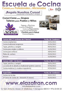 Cursos de cocina (febrero y marzo)