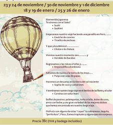 Cenas del mundo en el restaurante Gayarre (enero)