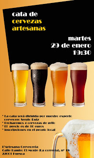 Cata de cervezas artesanas (martes, 29)