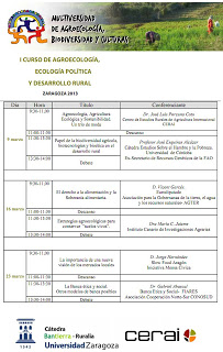 I Curso de agroecología, ecología política y desarrollo rural (sábados, del 9 al 23 de marzo)