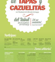 6ª muestra de tapas y cazuelitas del Rabal (del 28 de febrero al 10 de marzo)