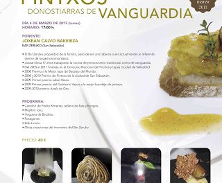 Curso sobre pinchos donostiarras (lunes, 4)