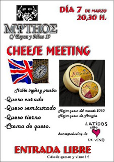 Degustación de quesos en inglés (jueves, 7)