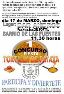 Concurso de tortillas con patata (domingo, 17)