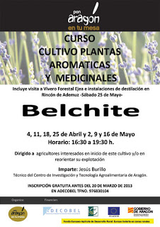 Curso de cultivo plantas  aromaticas y medicinales (del 4 de abril al 16 de mayo)