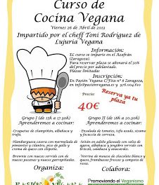 Curso de cocina vegana (viernes, 26)