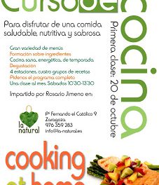 Curso de cocina en La Natural (sábado, 20)