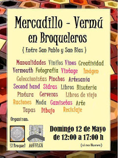 Mercadillo vermú en Broqueleros (domingo, 12)