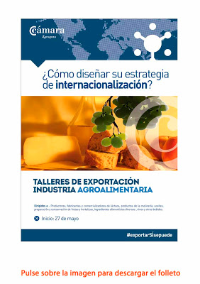 Talleres de exportación para la industria agroalimentaria (del 27 de mayo al 24 de junio)