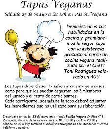 Concurso de tapas veganas (sábado, 25)