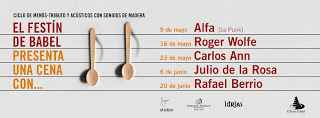 Una cena con… acústicos con sonidos de madera (jueves 9, 16 y 23 de mayo; 6 y 20 de junio)