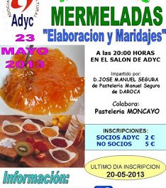 Taller de mermeladas (jueves, 23)