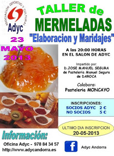 Taller de mermeladas (jueves, 23)