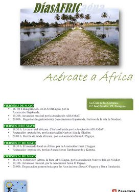 Conociendo África a través de la ONG Africagua y CERAI. 10, 17 y 24 de mayo)