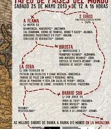 Tapas del mundo en La Madalena (sábado, 25 de mayo)