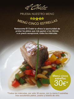 Menú 5 estrellas (miércoles)