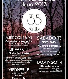 Taller cata de gin-tonics (miércoles, 10)