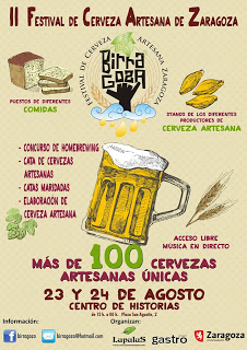 Birragoza. II Festival de Cervezas artesanas de Zaragoza (23 y 24 de agosto)