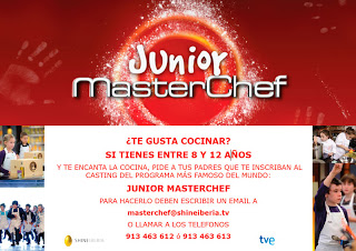 Casting para Master Chef Junior (septiembre)