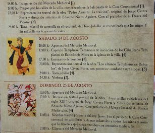 Mercado medieval (del 23 al 25 de agosto)