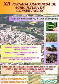 Jornada anual de la Asociación Aragonesa de Agricultura de Conservación (jueves, 26)