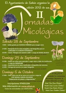 Jornadas micológicas (28 y 29 de septiembre, y domingo, 6 de octubre)