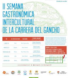 Semana gastronómica intercultural del Gancho (del 16 al 20)