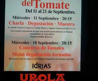 Jornadas gastronómicas sobre el tomate en el Urola (del 12 al 21 septiembre)