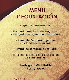 Menú degustación