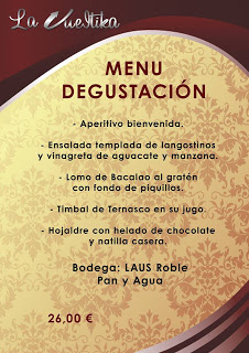 Menú degustación