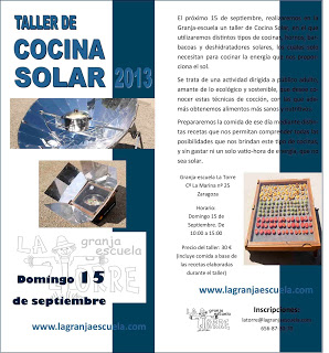 Taller de Cocina Solar (domingo, 15)