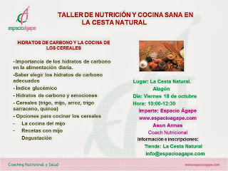 Taller de nutrición y cocina sana (viernes, 18)