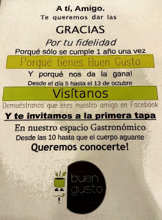 Tapas en Buen Gusto (del 5 al 13 de octubre)