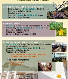 Taller Huerto ecológico (desde el miércoles, 23)