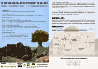 IV Jornadas de la Red de Semillas de Aragón (del 18 al 20)