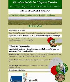 Día mundial de las mujeres rurales (miércoles, 30)