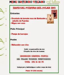 Menú vegano baturro (días 5 y 6, 12 y 13)