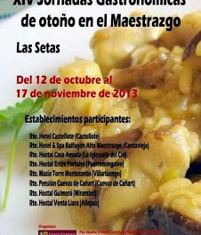 Jornadas gastronómicas (del 12 de octubre al 17 de noviembre)