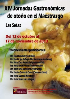 Jornadas gastronómicas (del 12 de octubre al 17 de noviembre)