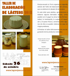 Taller de elaboración de lácteos (sábado, 26)