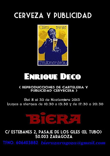 Exposición cerveza y publicidad (Del 8 al 30)