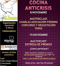 I Jornadas de cocina anticrisis (viernes, 8 y 15 de noviembre)