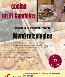 Antonio Arazo cocina las setas en El Candelas (viernes, 29)