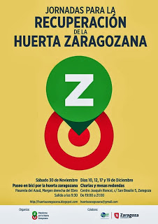 Jornadas de recuperación de la huerta zaragozana (del 30 de noviembre al 19 de diciembre)