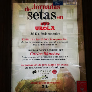 Jornadas gastronómicas de las setas en Urola (del 13 al 30 de noviembre)