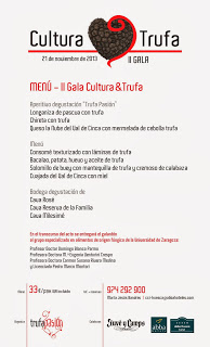Cena Gala Cultura&Trufa 2013 (jueves, 21)