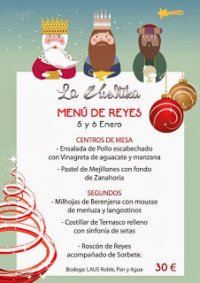 Menú de Reyes en La Vueltika (5 y 6 de enero)