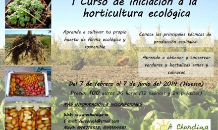 Curso de horticultura ecológica (del 7 de febrero al 7 de junio)