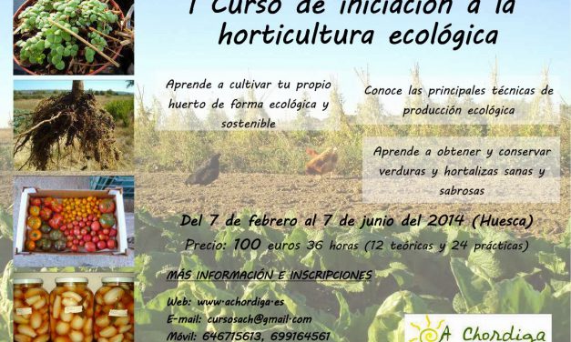 Curso de horticultura ecológica (del 7 de febrero al 7 de junio)