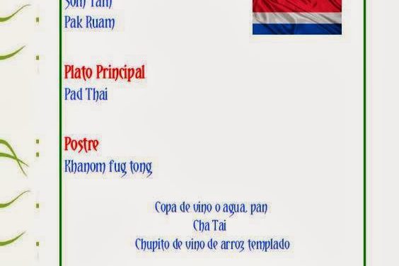 Cena vegana thailandesa (sábado, 25)